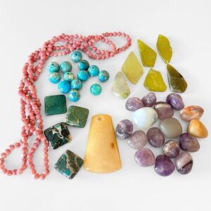Gemstone Beads Lot Jewelry Making